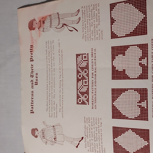 Vintage 1921 J & P Coats Embroidery and Hot Iron Patterns - Picture 9 of 10